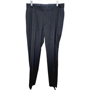 Calvin Klein Men's  Dark Blue Flat Front Dress Pants 33x 32